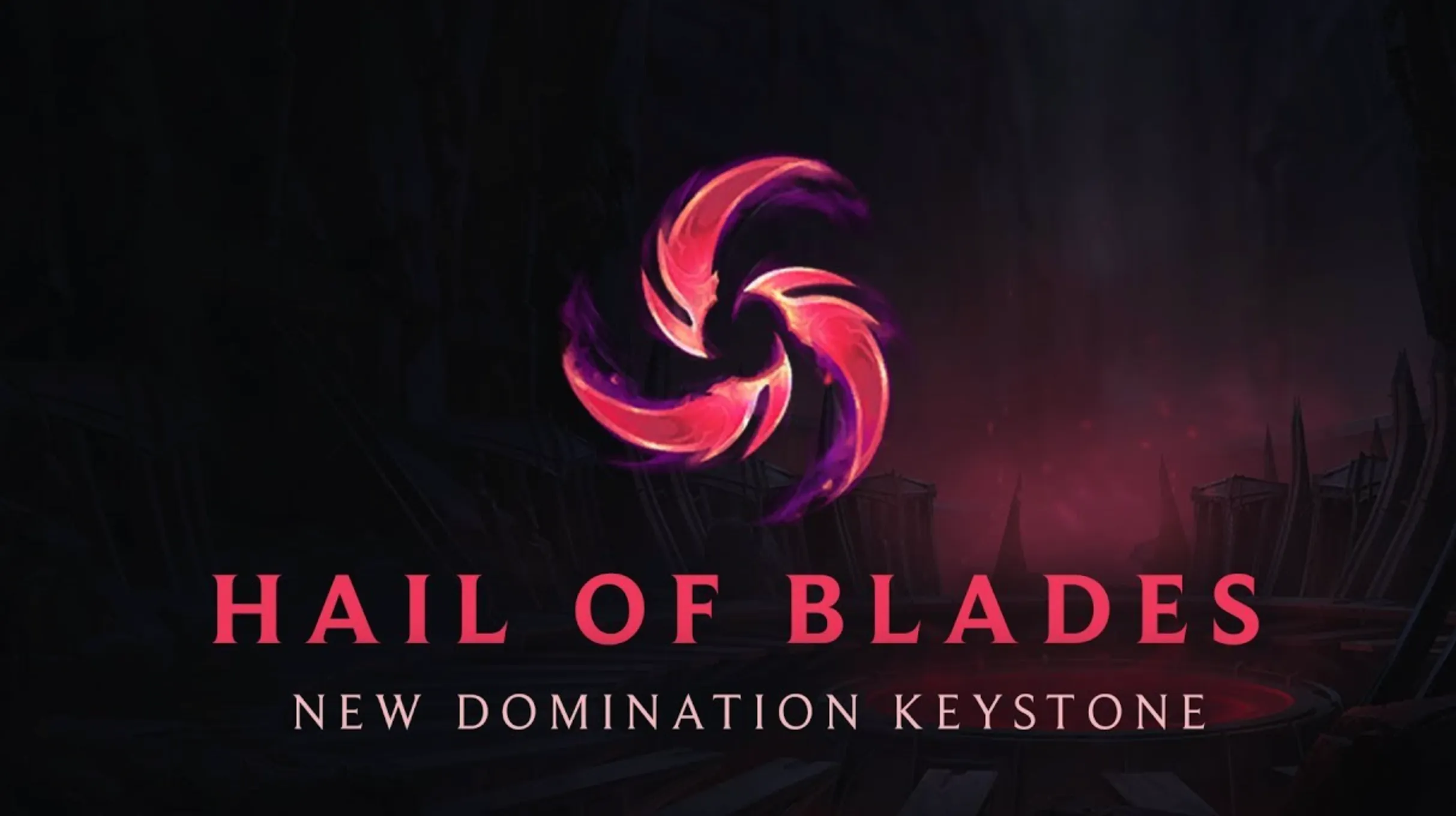 Hail of Blades rune lol